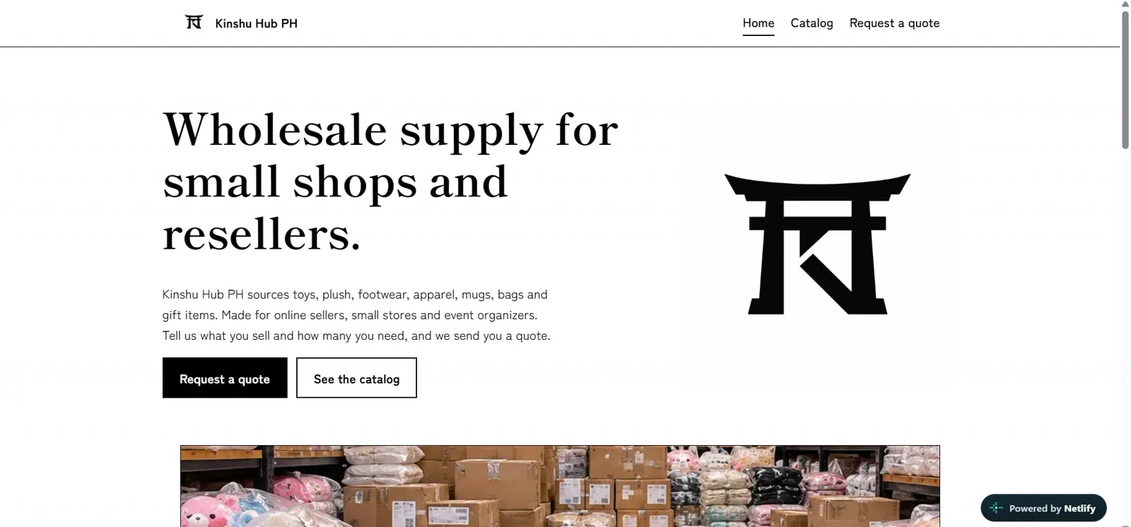 Kinshu Hub website